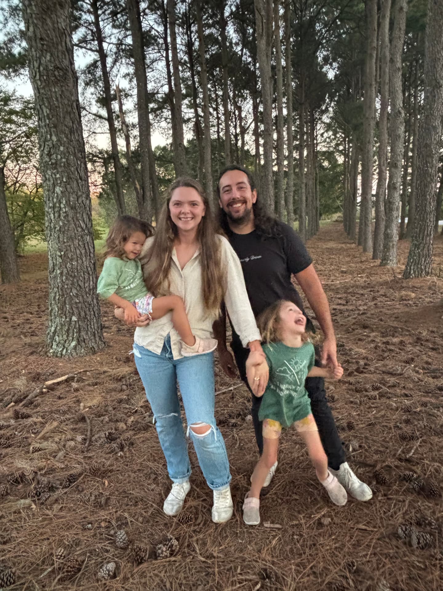 Dr. Shannon with her family outdoors